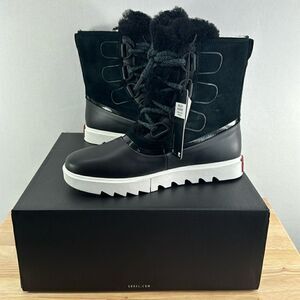 Sorel Joan of Artic Next Lite WP Boot- Black/Sea Salt- Size 9